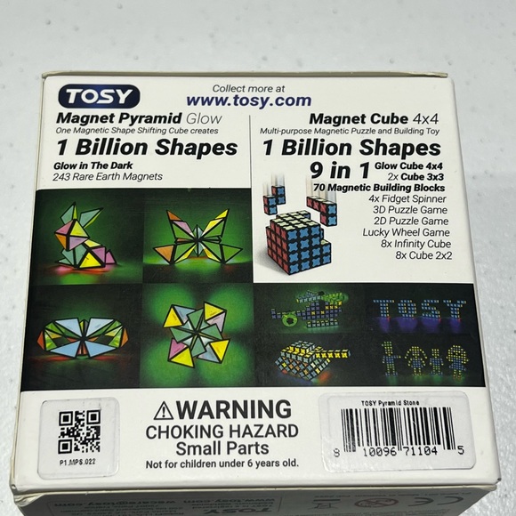 TOSY Magnet Pyramid Stone - 1 Cube Transforms into 1 Billion Shapes, 12 Pieces, - Picture 13 of 13